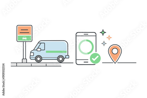 Mobile app for efficient urban van transport and location tracking