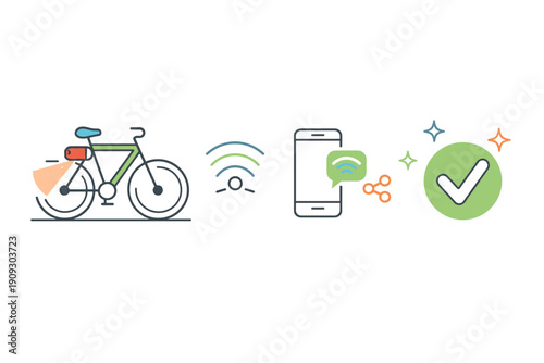 Smart bike connectivity with mobile app and wireless features