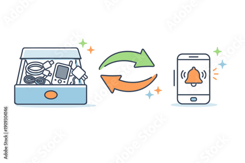 Decluttering technology: from old electronics to mobile notifications