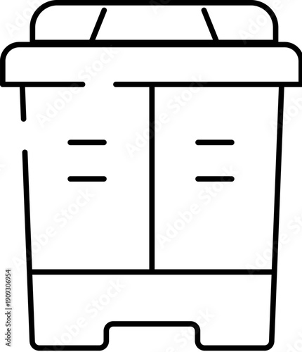 Twin tub washing machine on white background, retro household appliance for washing and spinning clothes, symbol of laundry day, textile care and domestic routine