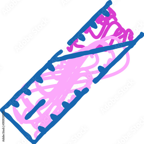 Medical stent expanding within an artery, improving vascular health and blood flow, a concept for cardiology, angioplasty, and treatment of heart disease