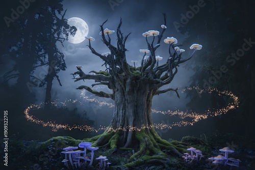 Enchanted Glowing Forest Photography