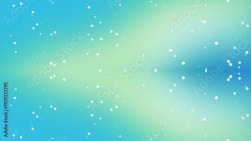 Blue Green Nebula with White Stars.