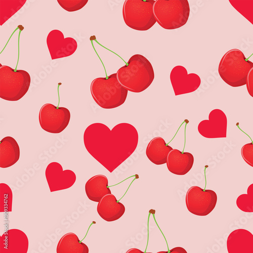 Cherry seamless pattern
