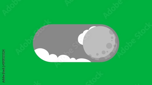 day and night mode change animation
