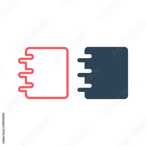 Book icons set. sign design illustration.