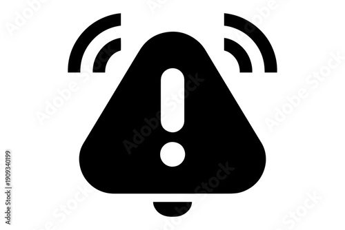 alert icon illustrating the concept of a warning or caution 