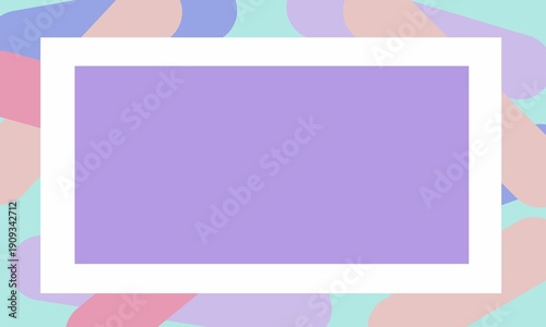 Cuadro en lienzo Abstract Pastel Purple Frame
Modern aesthetic background featuring a central purple frame surrounded by soft pastel geometric shapes and blobs