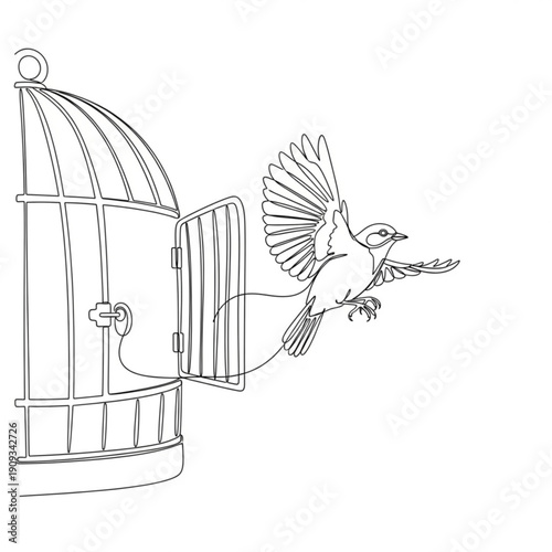 bird in cage