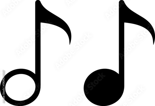 Foto Modern music notes symbolizing creativity and harmony