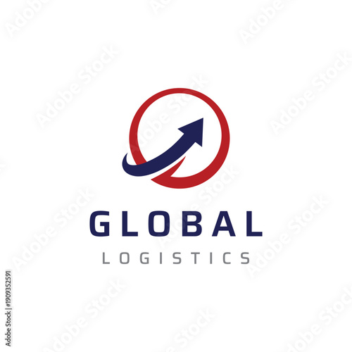 Logistics logo template design for delivery with a creative concept. Logo can be for business, express delivery.
