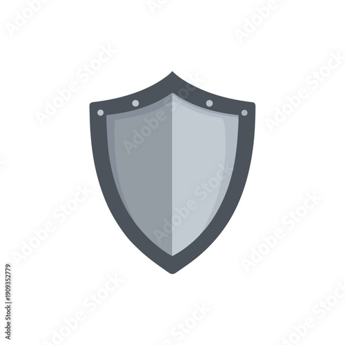 Shield Icon Modern Security, Protection, Defense, Flat Design