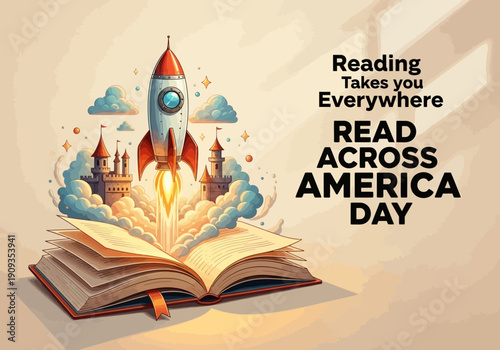 Reading takes you everywhere read across america day rocket launch