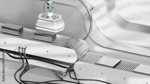 3D Battery Factory Machine Loop