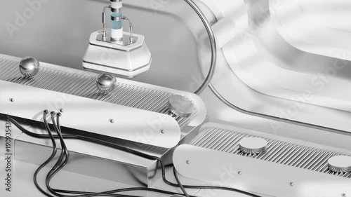 3D Battery Factory Machine Loop