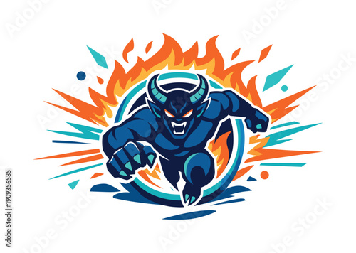 Hybrid infrastructure. On-premise servers connected to cloud services, balanced composition showing