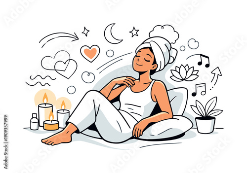 Streamlined art deco radio tower with concentric signal rings suggested through graphic lines, metaphor for