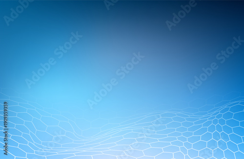 Cyber ​​monday sale poster design with 80% discount offer on glossy blue background. white hexagon  vector illustration isolated.