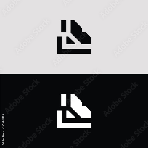 A bold and dynamic minimalist logo featuring geometric red lines that form an abstract representation of a city skyline or modern architectural structure.