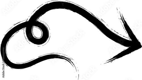 Hand-drawn black arrows in various directions