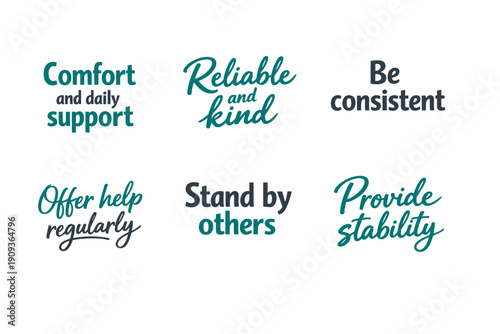 Inspirational motivational phrases for support and kindness