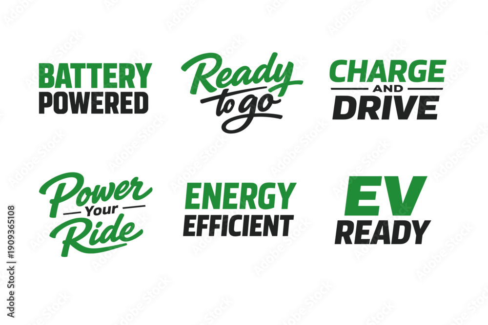 Fototapeta premium Battery powered ev ready energy efficient transportation concepts