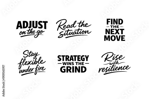 Motivational phrases for adaptability and resilience