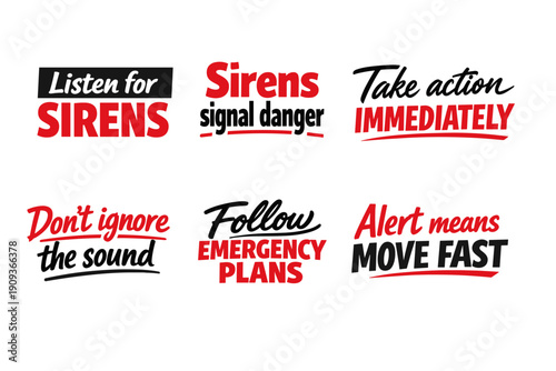 Emergency sirens: immediate action and alert safety guidelines