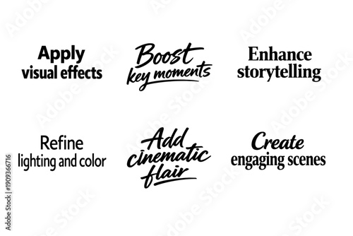 Enhance storytelling: boost key moments with visual effects and cinematic flair