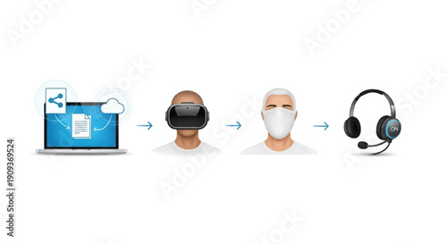 Virtual Reality Collaboration: Remote Teamwork with VR Headset and Communication