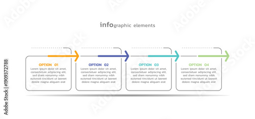 Presentation business abstract background infographic template colorful