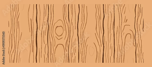 Seamless Wooden Texture Backgrounds – Natural Wood Grain Patterns Collection, Light Brown Timber Surface, Rustic Plank Boards, Vector Graphic Resource for Interior Design, Flooring, Furniture.