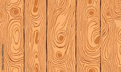 Seamless Wooden Texture Backgrounds – Natural Wood Grain Patterns Collection, Light Brown Timber Surface, Rustic Plank Boards, Vector Graphic Resource for Interior Design, Flooring, Furniture.