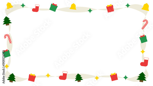 シンプルイラストフレーム クリスマス