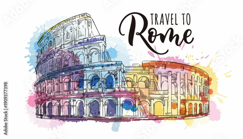 Travel to Rome and explore ancient Colosseum architecture closely