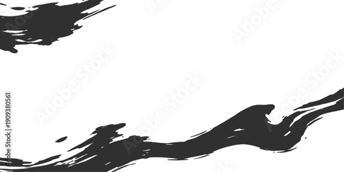 Abstract grunge background vector illustration featuring a black eagle silhouette flying with spread wings as a wild nature symbol of freedom and flight