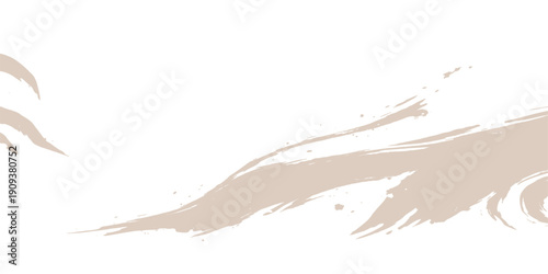 A creative design featuring a splashing liquid motion with black ink drops and colorful paint stains on a grunge vector texture for a nature-inspired art illustration