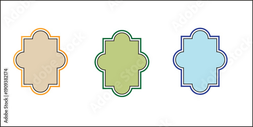 Set of Modern Islamic Icons – Ramadan, Mosque, Quran, and Spiritual Symbols