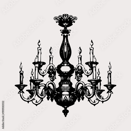 Vintage Candle Chandelier