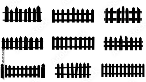 silhouette fence, fence silhouette, fence clipart, fence vector, black fence, garden fence, wooden fence, picket fence, wrought iron fence, metal fence, farm fence, ranch fence, wire fence, backyard f