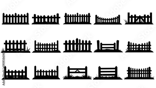 silhouette fence, fence silhouette, fence clipart, fence vector, black fence, garden fence, wooden fence, picket fence, wrought iron fence, metal fence, farm fence, ranch fence, wire fence, backyard f