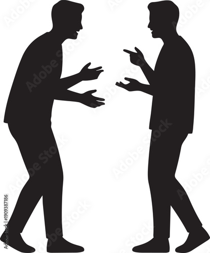Foto People Shaking Hands Silhouettes Greeting Side View Isolated On White Background