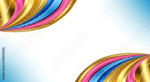 Abstract colorful rainbow background featuring a creative vector design with bright paint swirls, flowing wave lines, and artistic light curves for a modern wallpaper backdrop template
