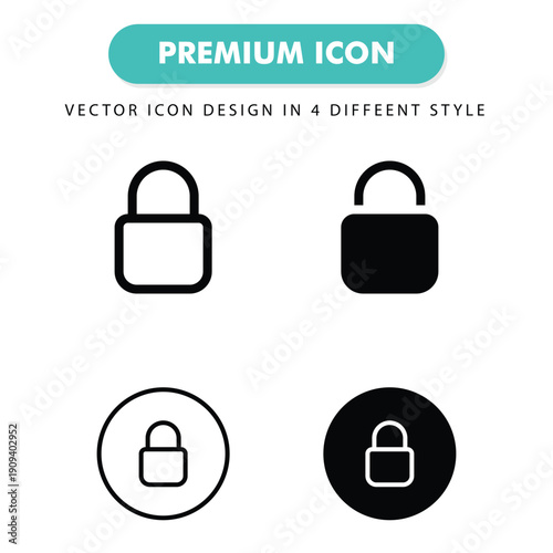 Premium lock icons set