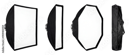 Light modifier softbox set.