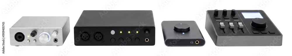 Obraz premium Audio interface set.