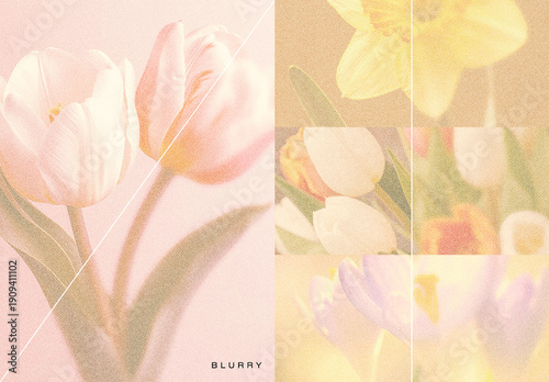 Grainy and Blurry Print Image Effect