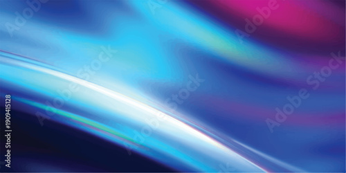 Bright sunlight casts geometric shadows with subtle color flares onto a textured deep blue wall, creating an abstract pattern.