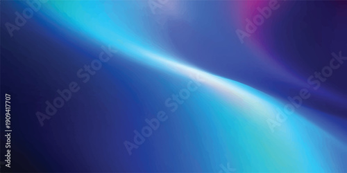 A luminous abstract wave of blue, pink, and yellow light sweeps across a dark background, creating a sense of movement and wonder.