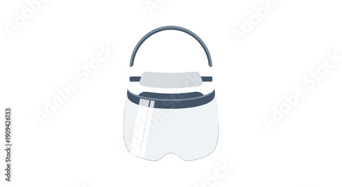Clear Face Shield with Headband Protection.